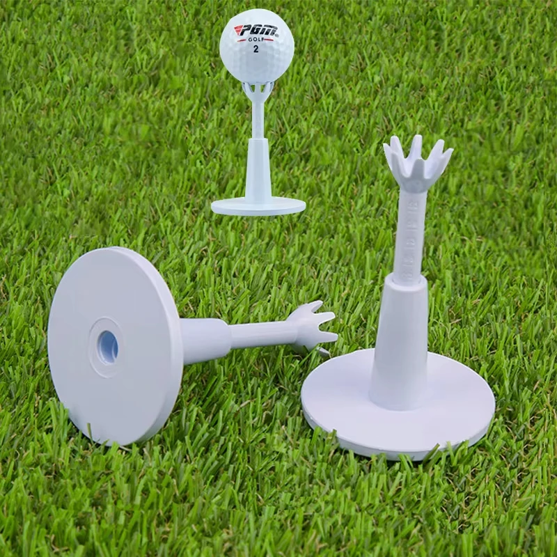 2pcs/pack Golf Adjustable Range Tees White Plastic Golf Tees Golf Practice Tees Gift Golf Accessories