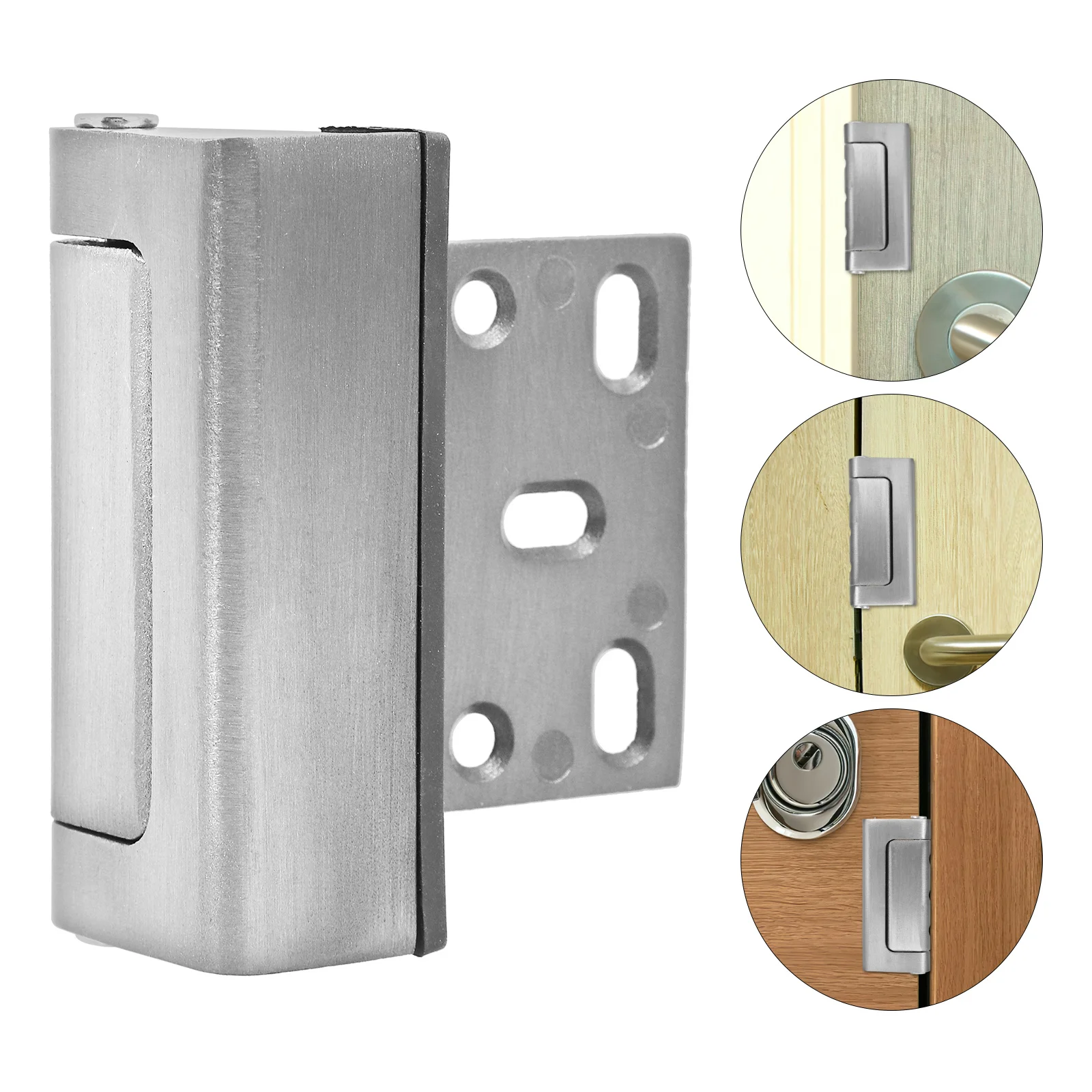 

Safety Door Lock Latch Reinforcement Security Lock Aluminum Alloy for Apartment Home Door Protection Metal Doors Latch