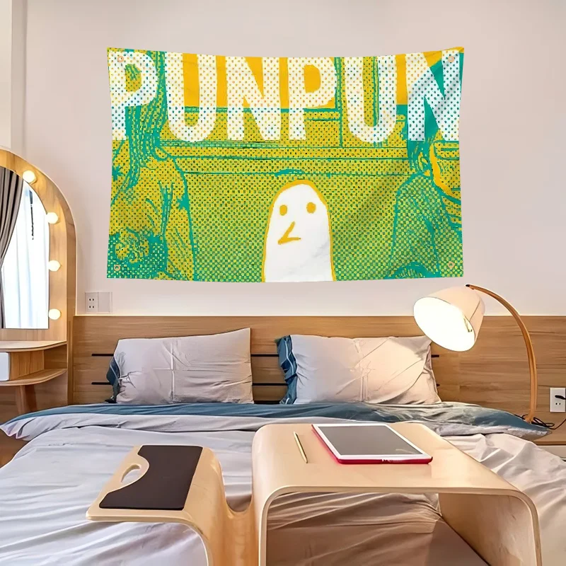 1pc Anime Game Goodnight Punpun Inio Asano Flag Flags And Banners Four Hole Flag Polyester Outdoor Decor Room Aesthetic