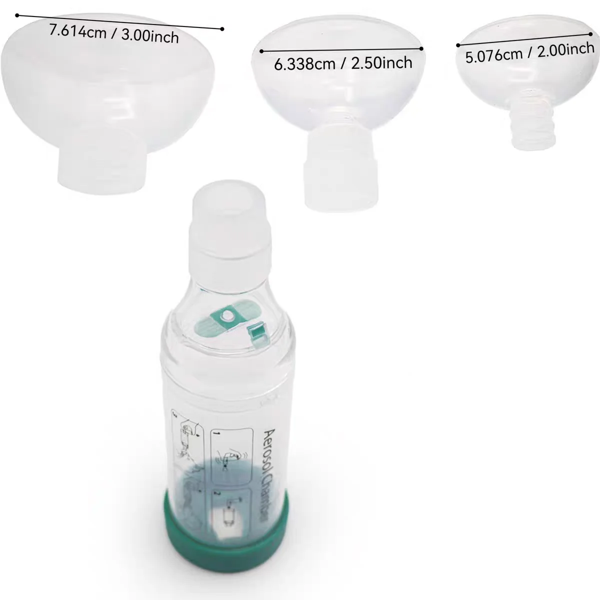 Pet Inhaler Mask Silicone Soft Mask for Cat Dog Aerosol Chamber Spacer Accessory 3 Sizes 1 Pc Veterinary