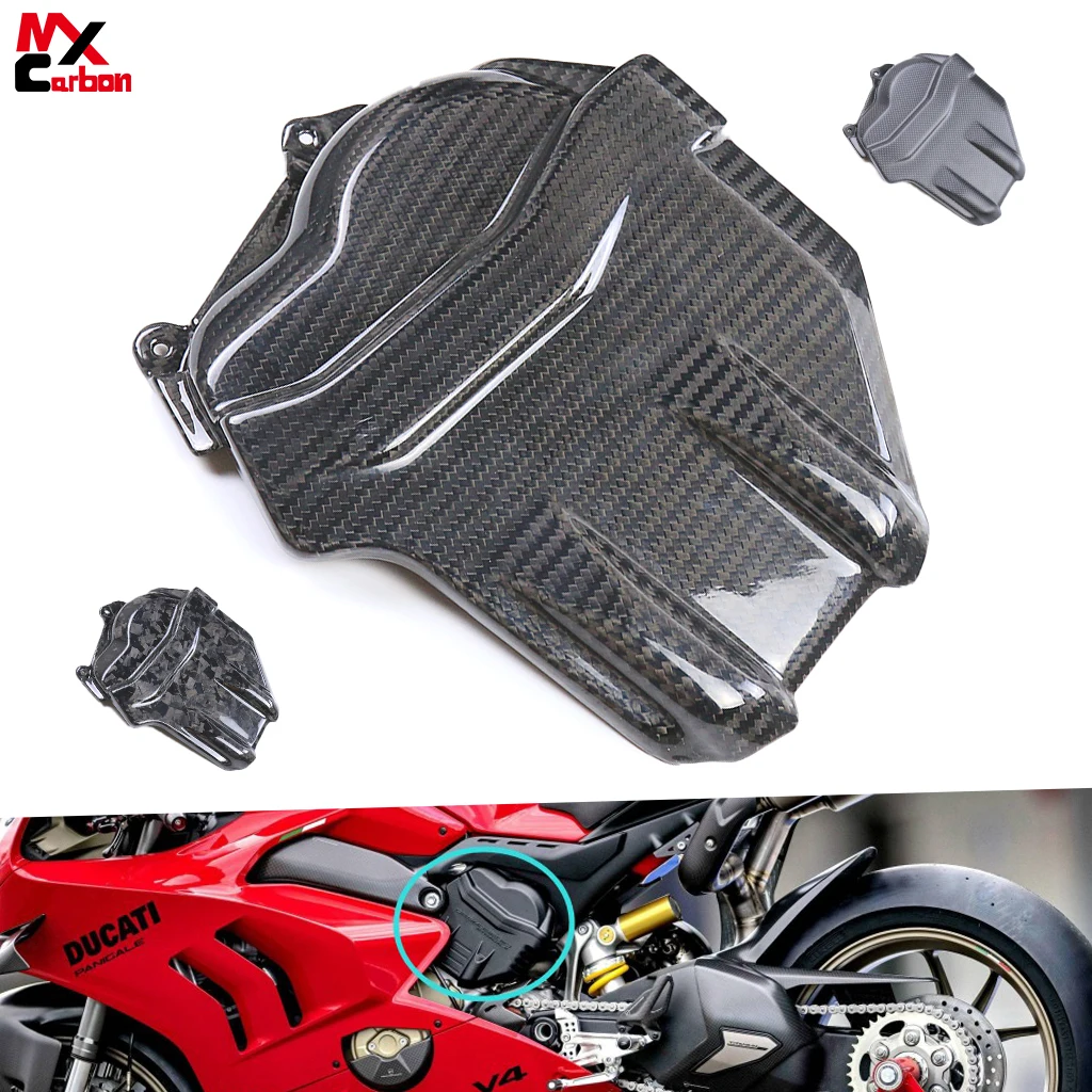 

Motorcycle Engine Cover Full Carbon Fiber Engine Protective Fairing For DUCATI Panigale V4 V4S V4R 2018-2021