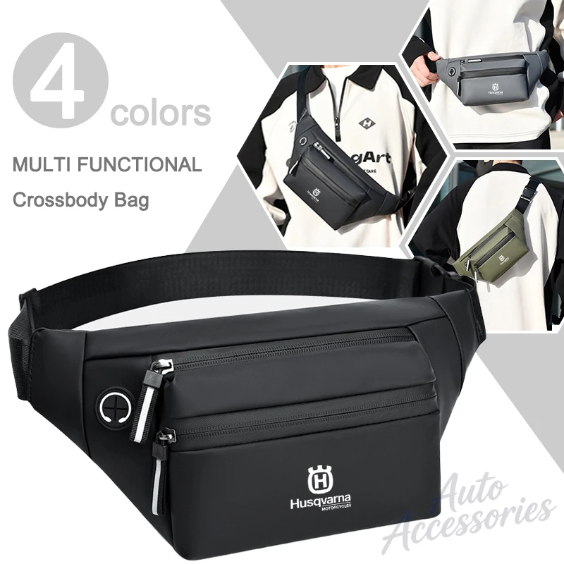 Bolso con cinturón impermeable para hombre, bolso de pecho a la moda, bolso de cintura, bolso deportivo para exteriores, bolso de hombro de viaje para hombre para Husqvarna 701 Svartpilen 401