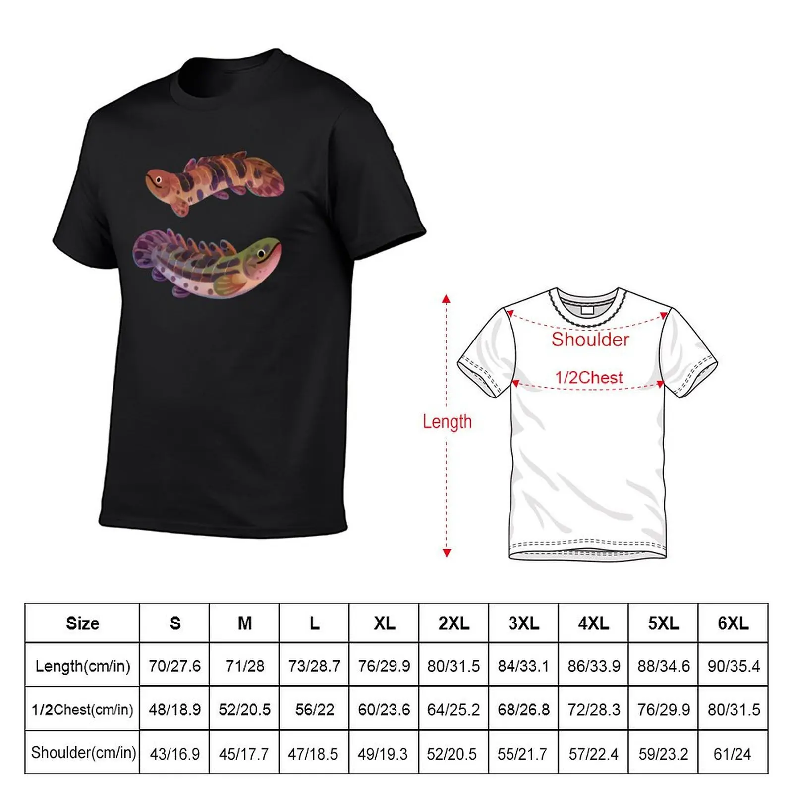 T-shirt Baby polypterus - dark sublime summer top top t-shirt nera da uomo