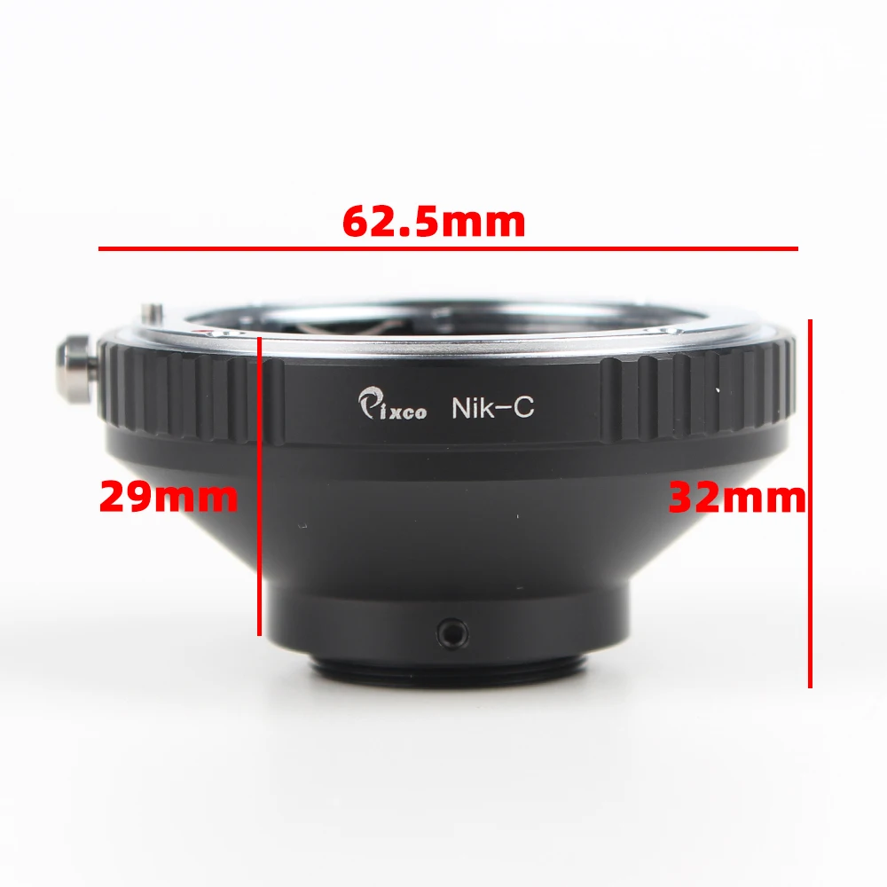 Adattatore per obiettivo Pixco per obiettivo Nikon F AI a C mount adattatore per montaggio su pellicola Cine da 16mm