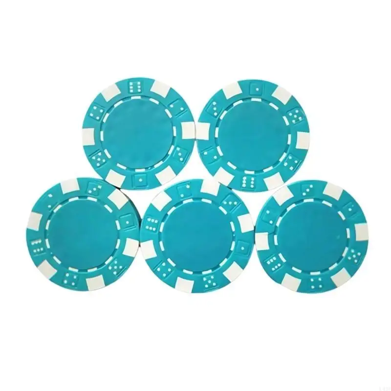 25Pcs Casinos Chip Game Chip Teaching Coin Plastic Counting Counters
