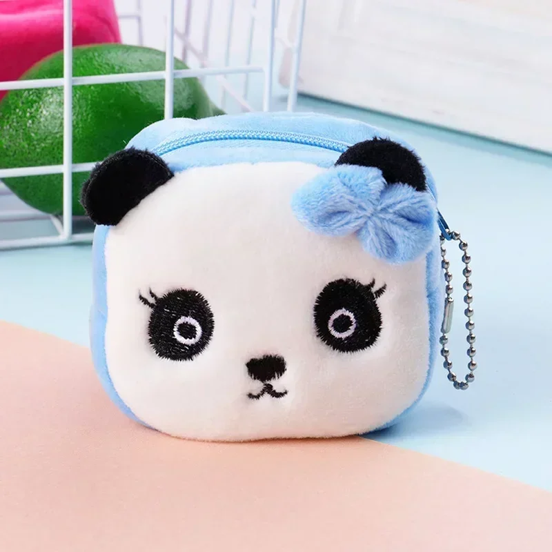 Dompet Koin Mewah Lucu Portabel Dompet Koin Kecil Hewan Panda Dompet Uang Ritsleting Hadiah Ulang Tahun Anak-anak Baru