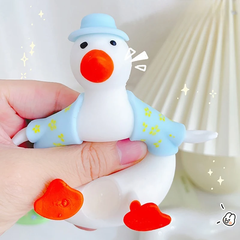 Jouet à presser en forme de canard à montée lente, Animal de dessin animé, jouet à rebond lent, balle de rebond Anti-stress, jouet Anti-Stress, cadeau d'anniversaire
