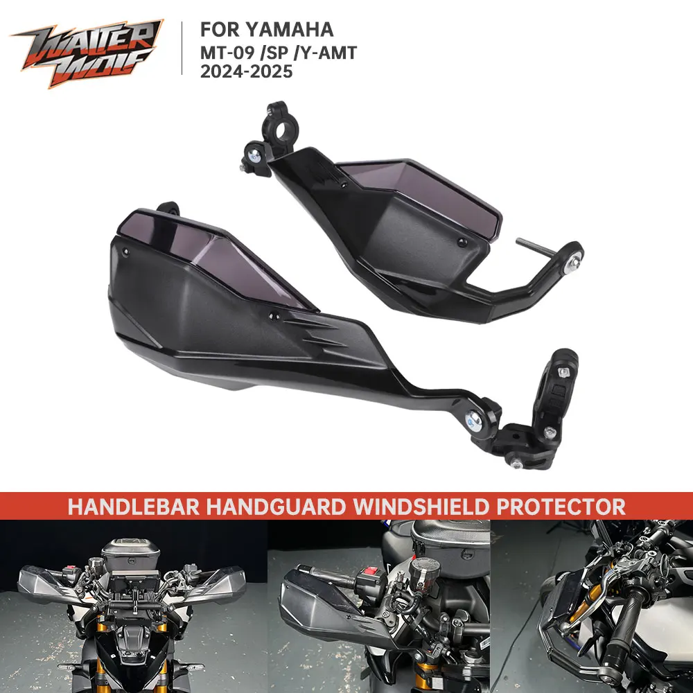 

2024-2025 Handguard Brake Clutch Lever Protection For YAMAHA MT-09 MT09 MT 09 SP Y-AMT Handlebar Windshield Hand Guards Protect