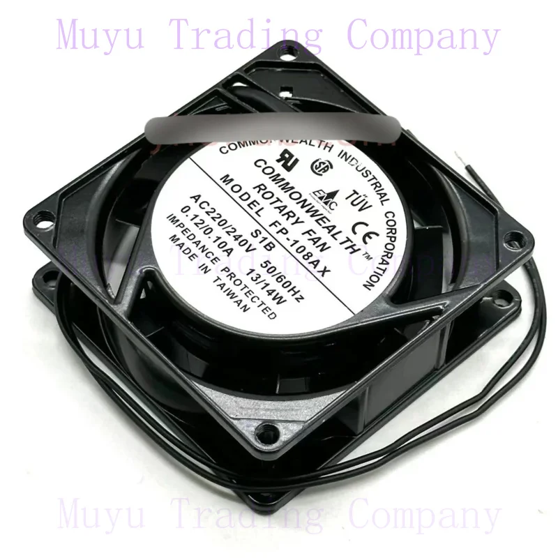 FOR ROTARY FAN FP-108AX S1B AC 220V 240V 0.12-0.10A 80x80x25mm 2-Wire Server Cooling Fan