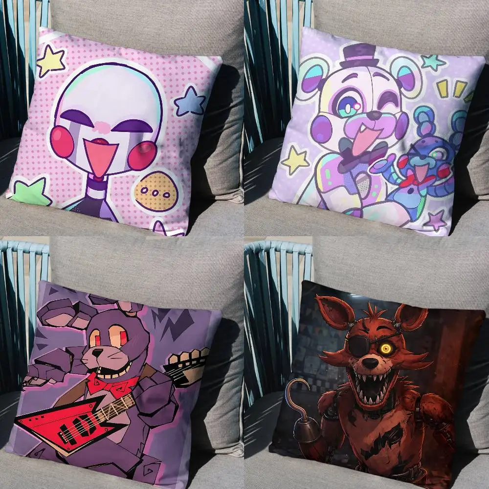 

top cute game FNAF Pillow Case Pillow Case Living Room Sofa Cushion Cover Suitable For Home Bedroom Room Decoration