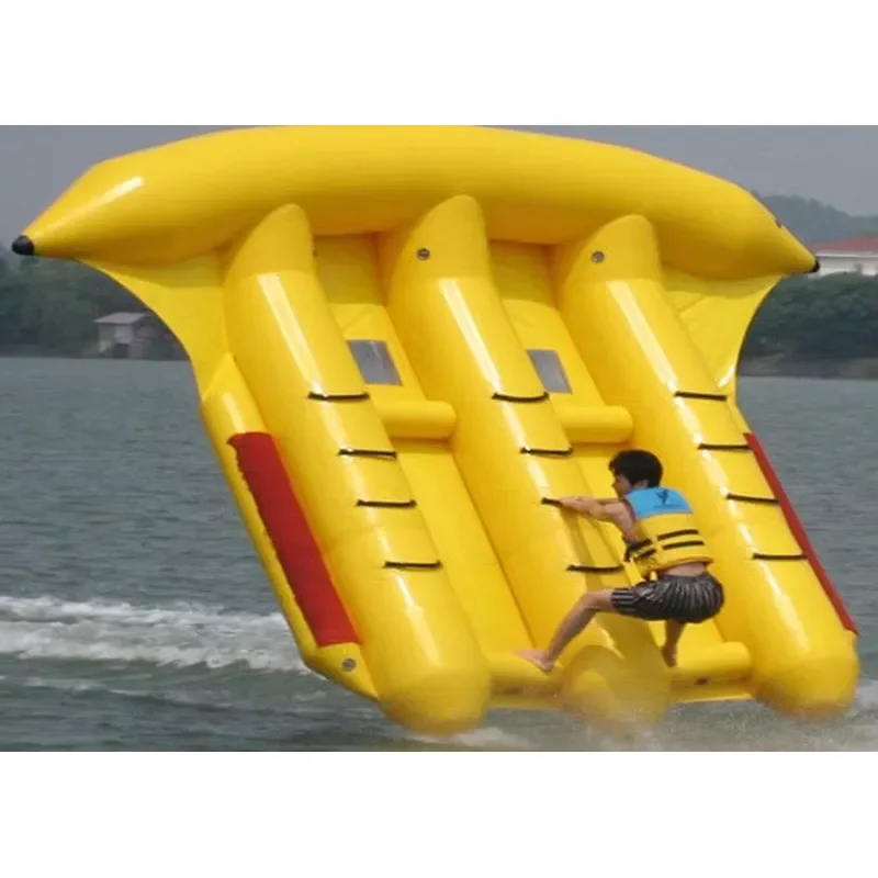 PVC Inflatable Banana Boat for 6-8 People IBL Brand 2-Year Warranty Over 500kg Capacity