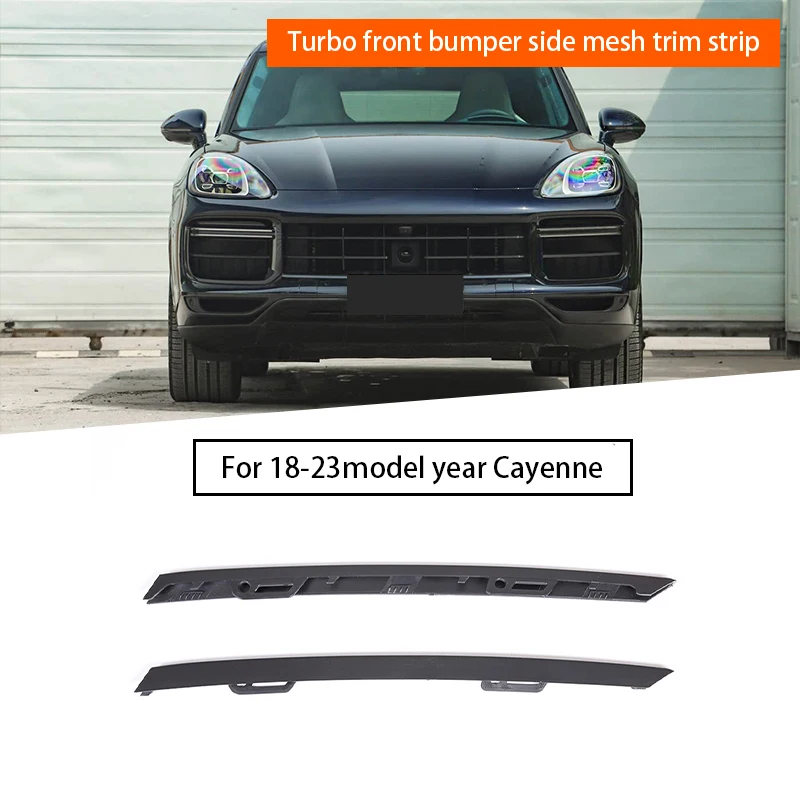 

Car front bumper edge trim strip Applicable for Porsche Cayenne Turbo 2018-2023 9Y0807685B041 9Y0807686B041