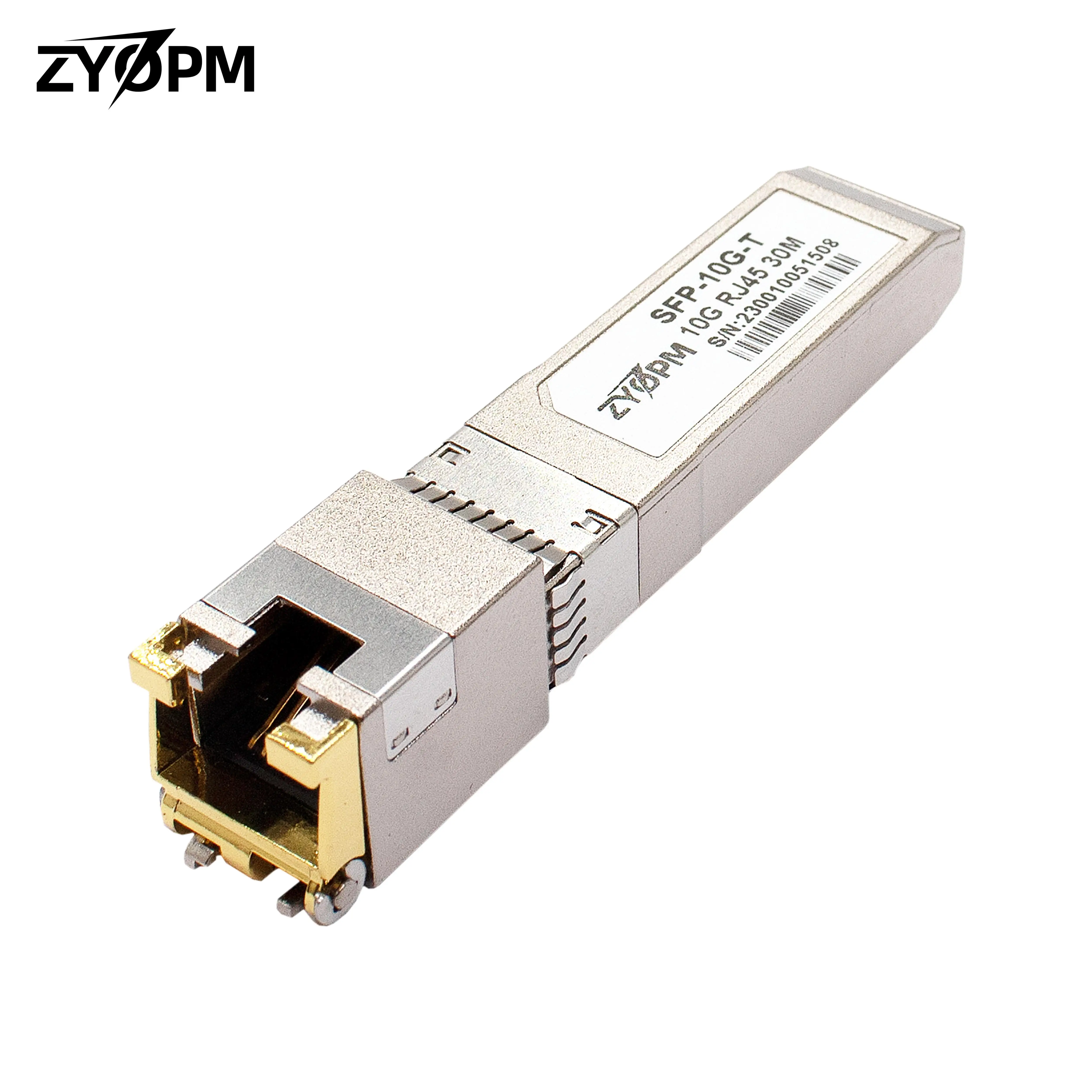 ตัวรับส่งสัญญาณ 10GBase-T SFP+ ถึง RJ-45, โมดูล 10Gbe SFP+ Copper Ethernet CAT6a สูงสุด 80M สําหรับ Cisco SFP-10G-T-S Mikrotik และอื่นๆ