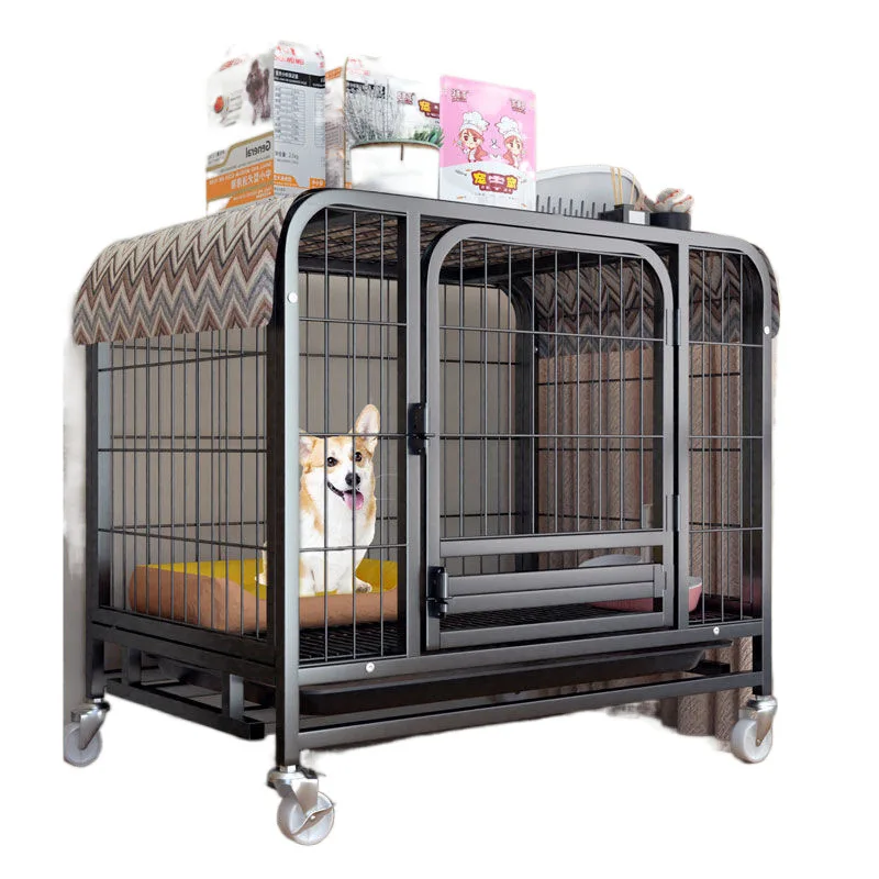 

Cage with toilet
