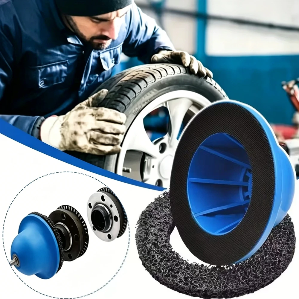 Fahrzeug-Radnaben-Schleifmaschinen-Set 150mm für 1/2 Zoll Stange Rostentfernung Lackpolitur Rad-Bremsscheiben-Reinigungswerkzeug