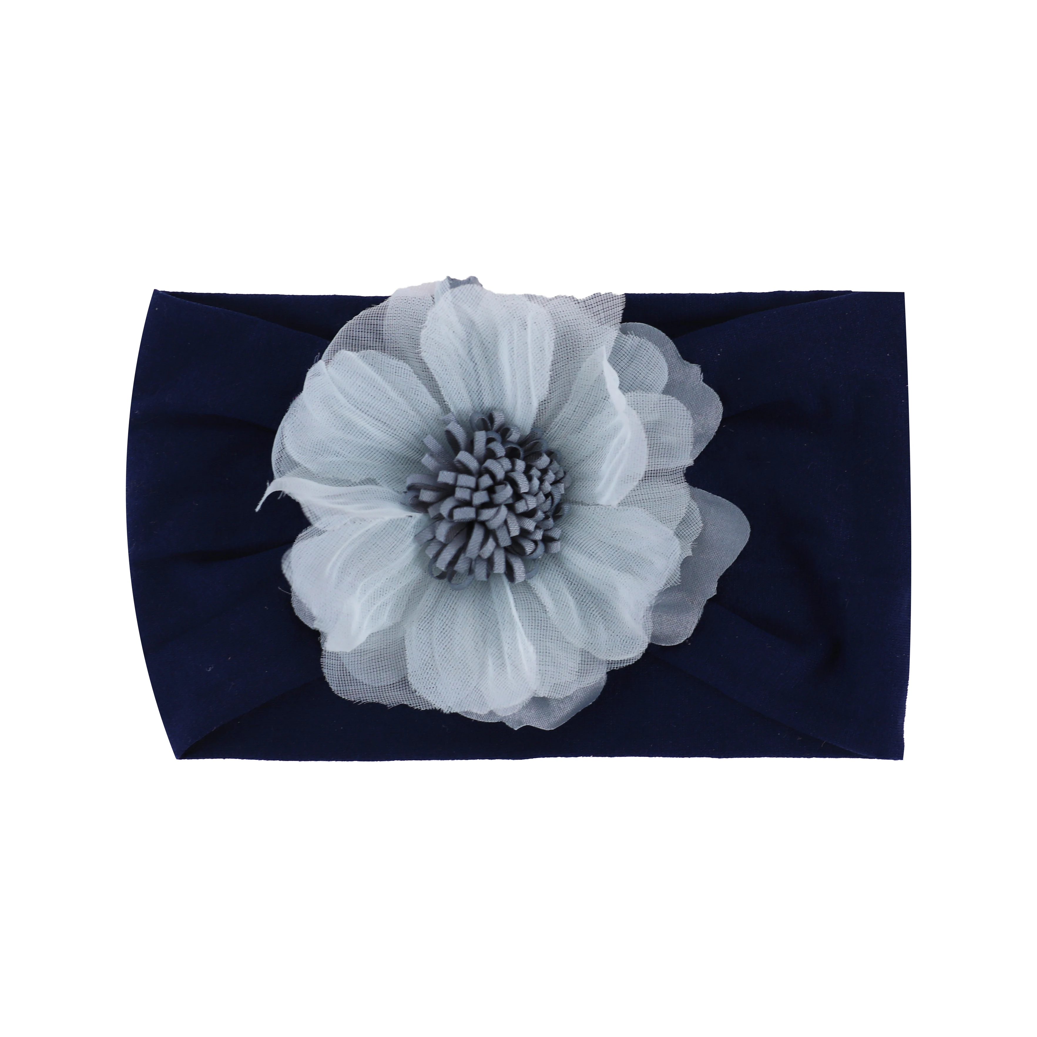 Bandeau à fleurs pour bébé fille, couvre-chef doux, à la mode, couleurs unies, accessoires, nouvelle collection