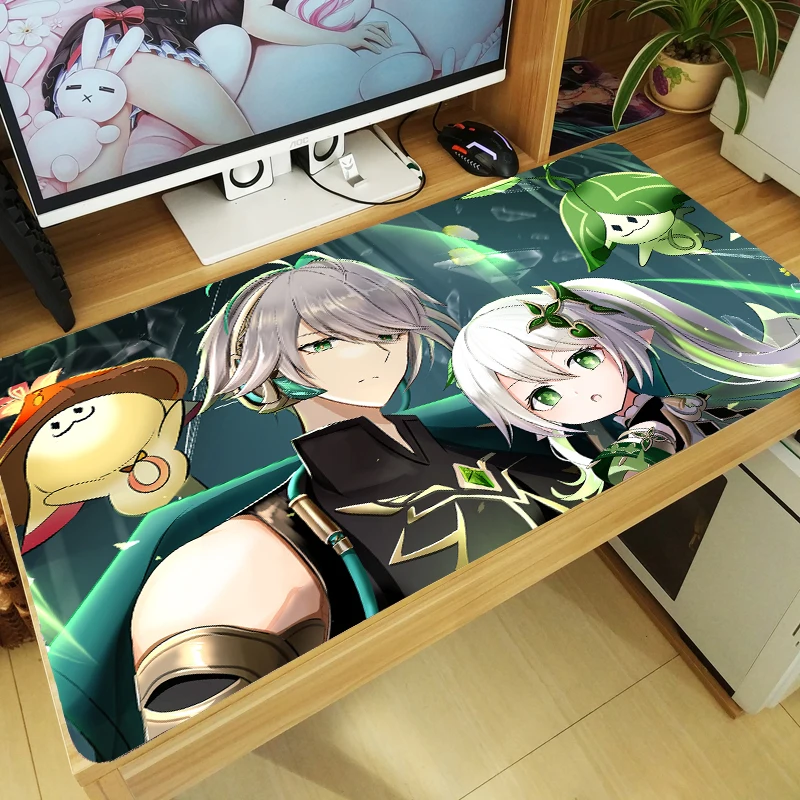 Anime Game Genshin Impact Al Haitham Cartoon Mouse Pad Mice Mat Desktop Keyboard Mat Cosplay Otaku Gaming Playmat Xmas Gft