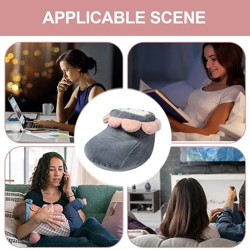 Soft Foot Heater For Women Heated Foot Warmer With Removable Heating Pad Warm Keeping Necessities For Working Studying Traveling
