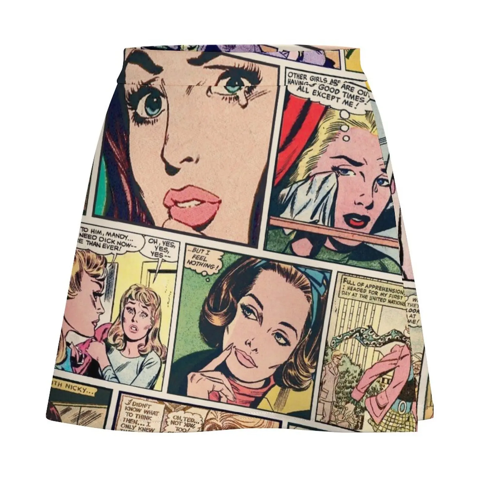 Comic Cartoon Mini Skirt luxury women skirts summer outfits for women 2026 Mini Skirt