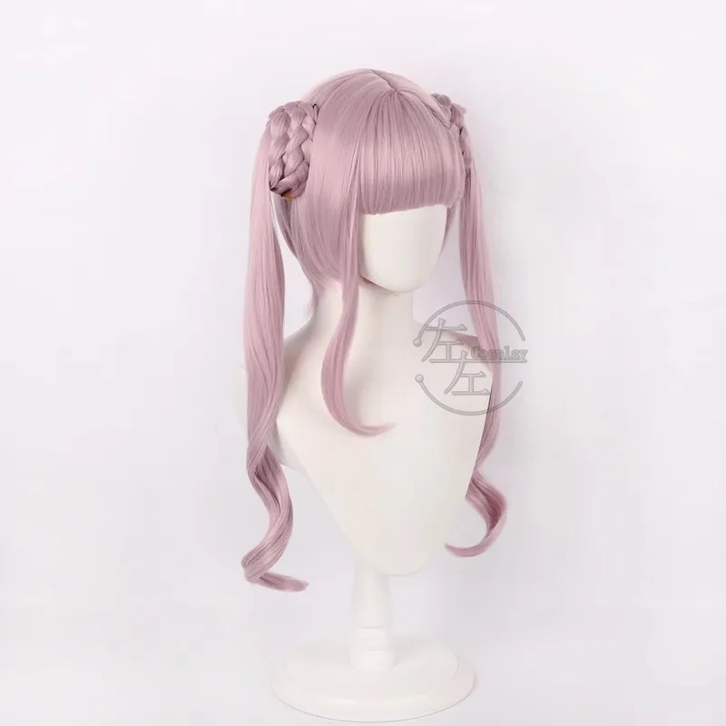 Juego Kako Tsukumo pelucas de Cosplay 65cm la centena línea Cosplay pelo sintético resistente al calor peluca de mujer fiesta Halloween + gorro de peluca