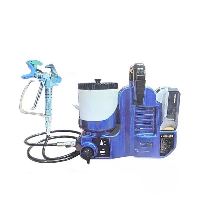 لآلة الرش بدون هواء خفيفة الوزن وعالية الضغط متعددة الوظائف لطلاء اللاتكس بطارية ليثيوم 21 فولت