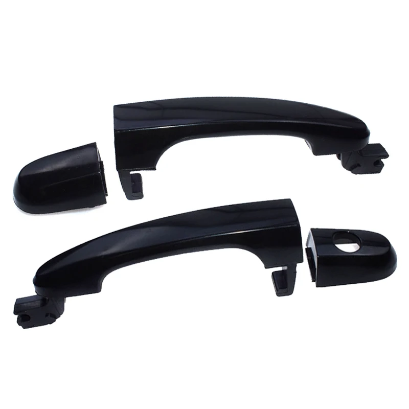 1 Set Black Car Exterior Door Handle Cover Fit for Kia Sportage 2005 2006 2007 2008 2009 2010 82651-1F000 82661-1F000 New