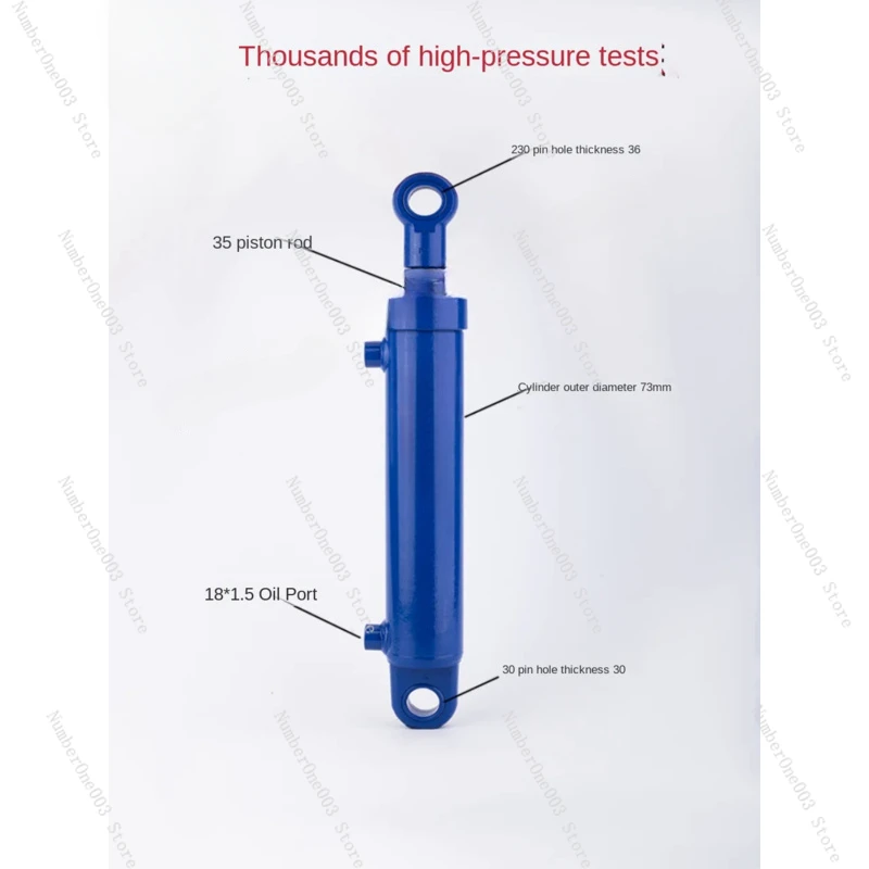 Hydraulic Cylinder Hydraulic Cylinder, Bi-directional Lifting, Small Heavy-Duty, Complete List of Accessories for A 3-ton 5-ton