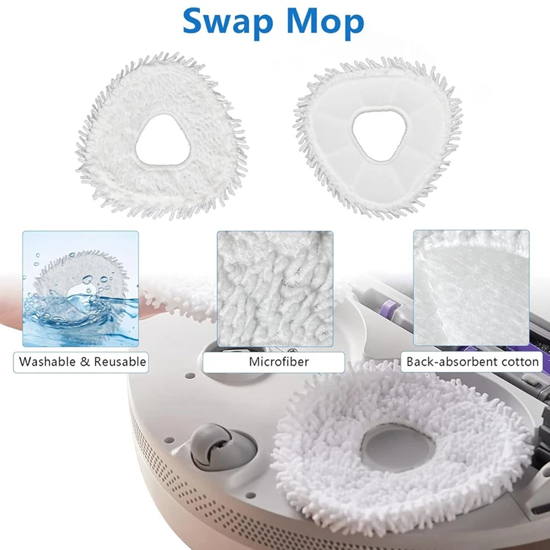 Kit d'accessoires de rechange pour aspirateur NARWAL Freo Robot, brosse latérale principale, filtre HEPA, tampons de vadrouille