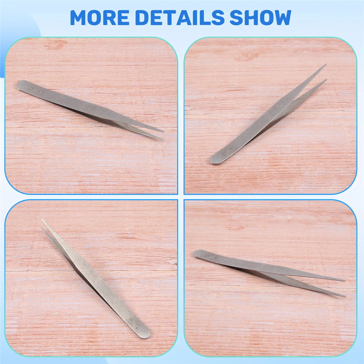 แหนบเงินแบบตรงปลายแหลม4 1/2"