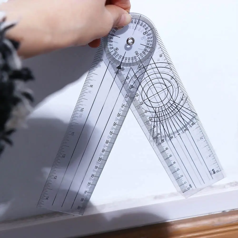 

Angle Office Supplies Multi-Ruler Orthopedics Protractor Calibrated Goniometer Ruler Measuring Ruler Joint Ruler Spinal Ruler