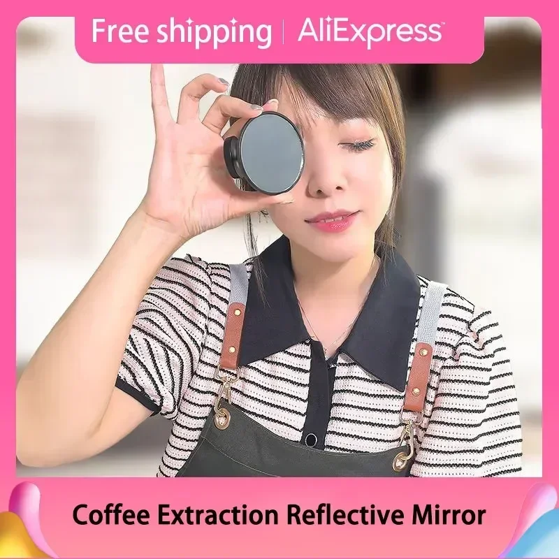 Coffee Extraction Mirror Magnetic Attraction Espresso Shot Mirror Reflective Mirror For Observing Bottomless Portafilter Tools