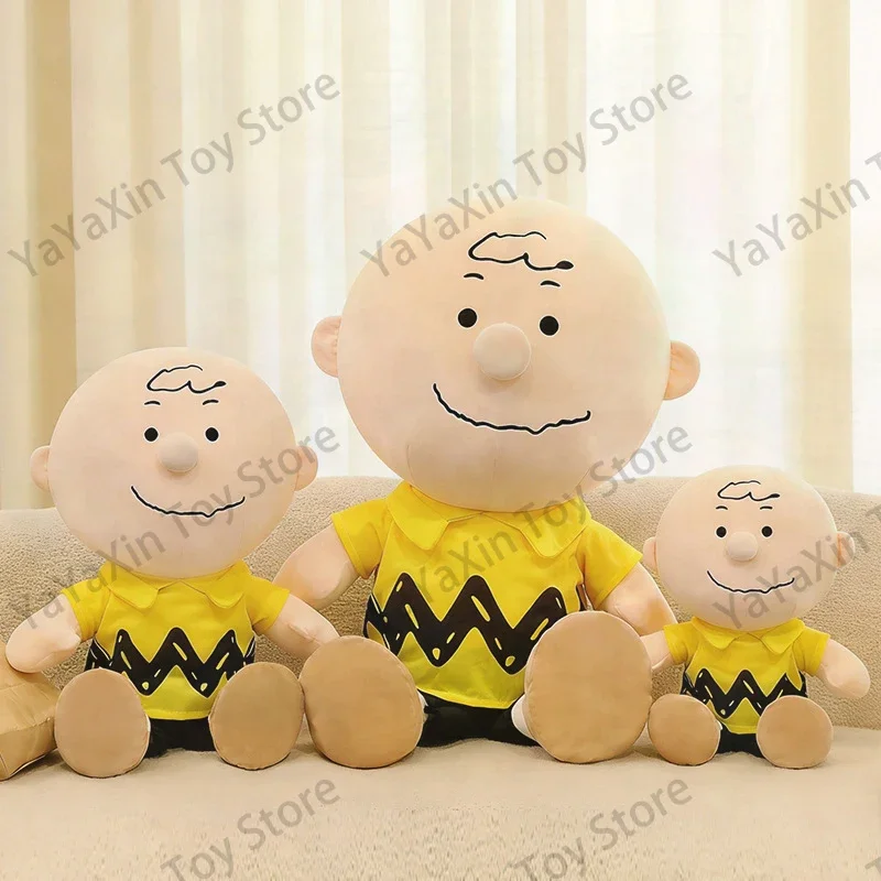 Peanuts Snoopy Charlie Brown Plush Toy Cartoon Anime Merch Pillow Children Stuffed Doll Gift Wholesale Birthday Present for Kids