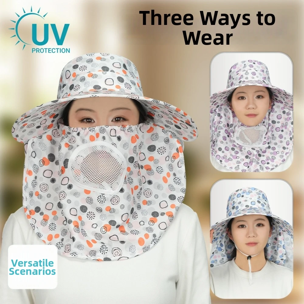 

New Adjustable Wide Brim Hat Breathable Anti-UV Sunshade Hat Protect Neck Wide Brim Fisherman Hat for Outdoor Sports