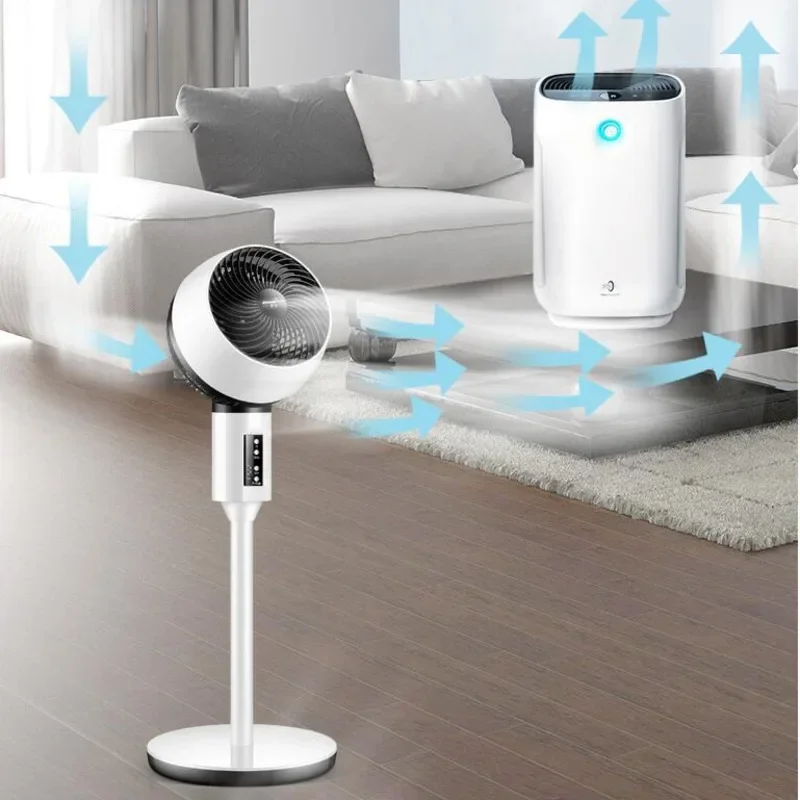 New Smart Remote Control Air Circulation Fan Household Floor Fan Silent Desk Vertical Humidifier Cooling Fan Electric Fan