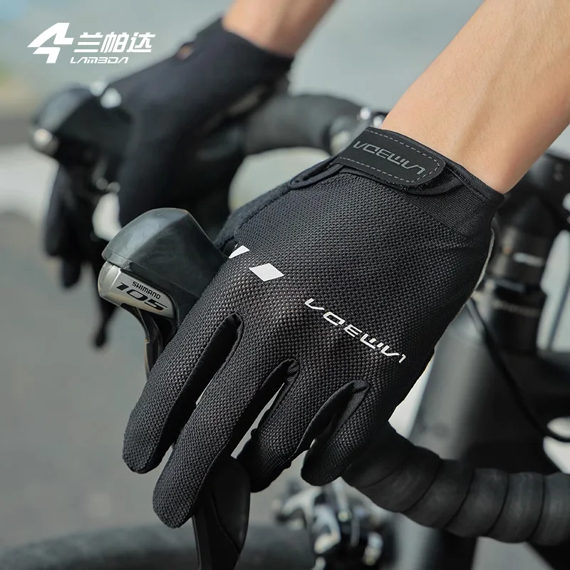 Lameda Cycling Gloves Long-finger Mtb Gloves Shock-absorbing Full-finger Touchscreen Bike Equipment Bicycle Accessories