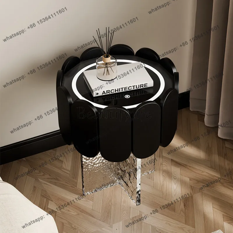 FG Acrylic bedside table household bedroom explosion light luxury high sense