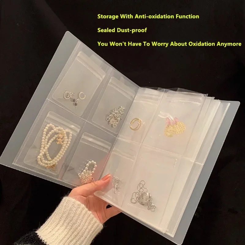 

Portable Clear PVC Sealed Jewelry Storage Bag Anti Oxidation Dust Proof Pouch For Earring Necklace Anti Tarnish Organizer