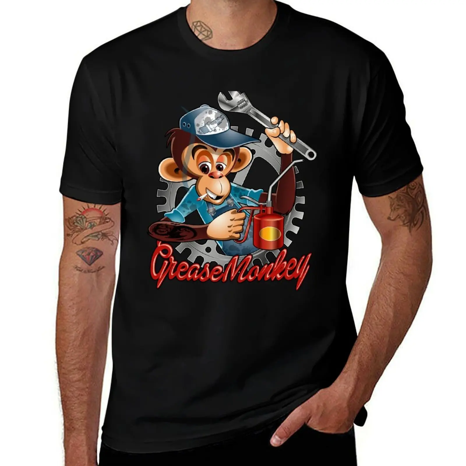 Grease Monkey / Mechanic Monkey T-Shirt Durable Work Wear T-Shirt
