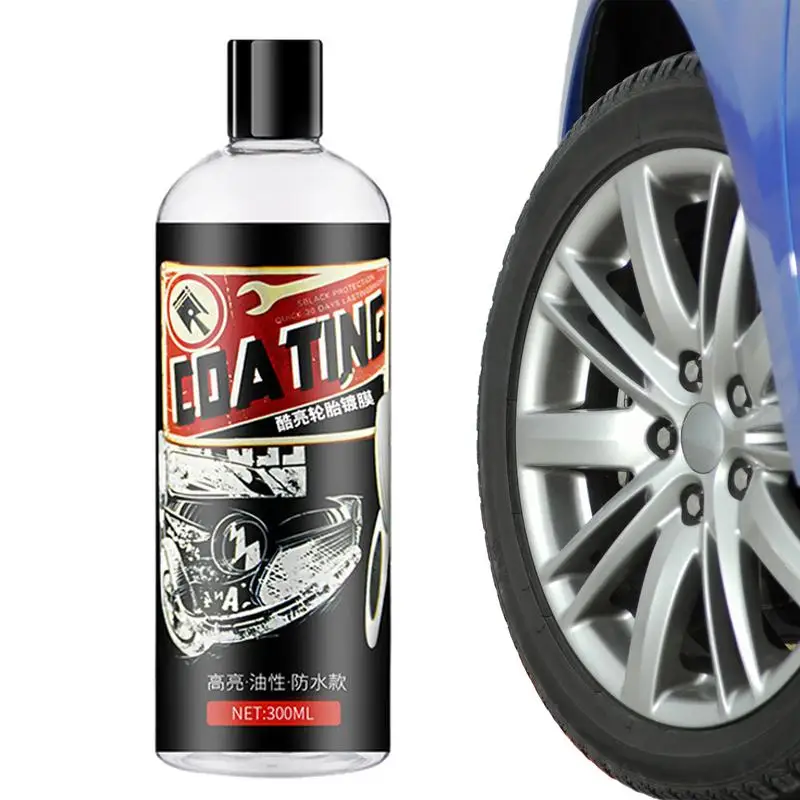 

300ml Automotive Shine Tire Protectant Tire Coating Agent Restores Color And Luster Car Detailing Supplies For Cars Trucks SUVs