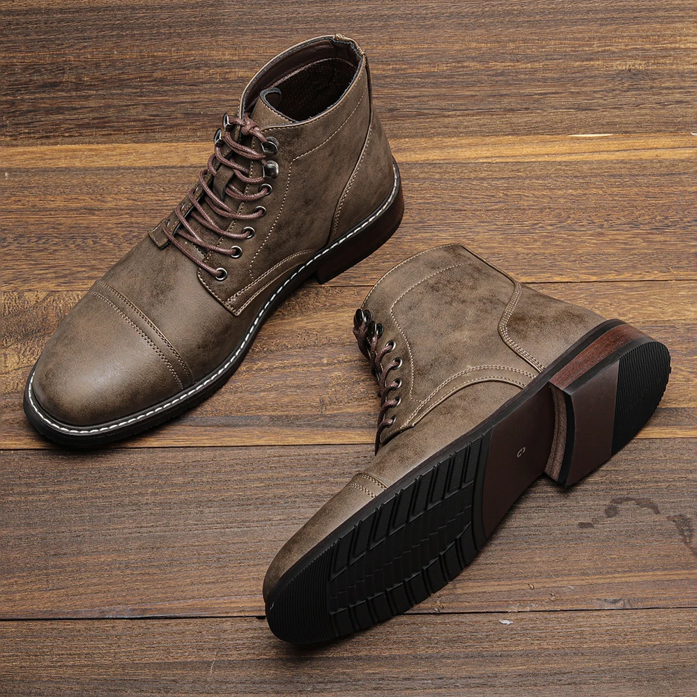 Leather Boots 2026 Retro Brand - Guipure Lace Panel 评论和价格