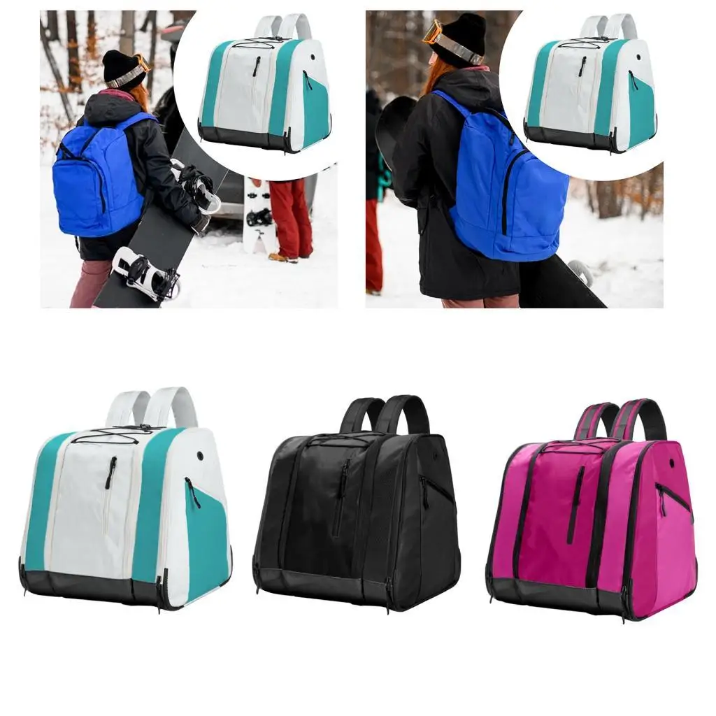 Ski Boot Bag 38L Travel Duffel Waterproof Polyester Backpack with Boot Compartment for Winter Sports and Snowboarding - view 5