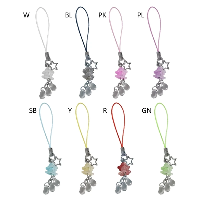 Jellyfish Phone Chain Y2k Star Pendant Keychain Bag Accessory Car Keys Holder Drop Shipping