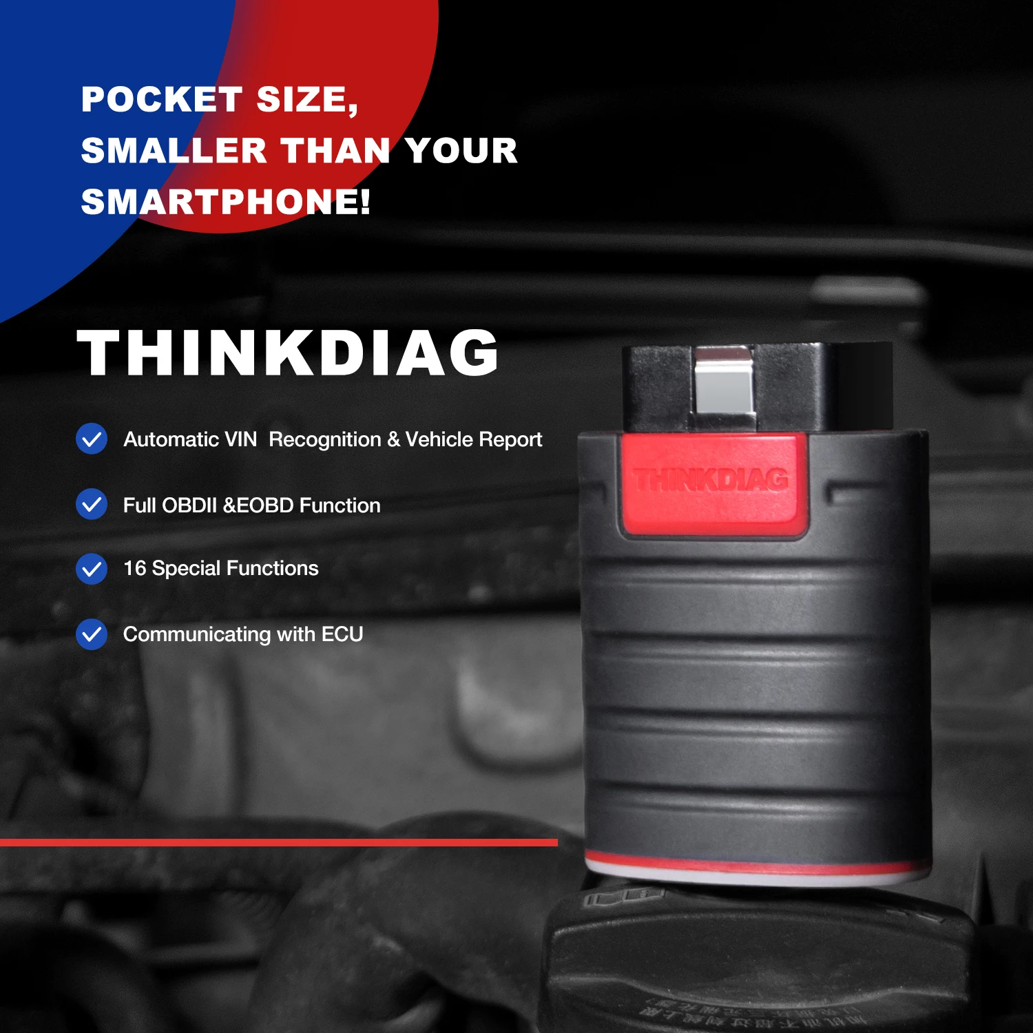 THINKCAR THINKDIAG New Verision OBD2 Scanner Auto Diagnostic Tool All Cars Full System Diagnose pk AP200 THINKDIAG MINI GOLO