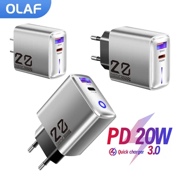 PD20W USB tip C şarj hızlı şarj 3.0 USB C şarj adaptörü iphone Samsung Xiaomi Huawei telefonu QC3.0 şarj ab/abd Plug