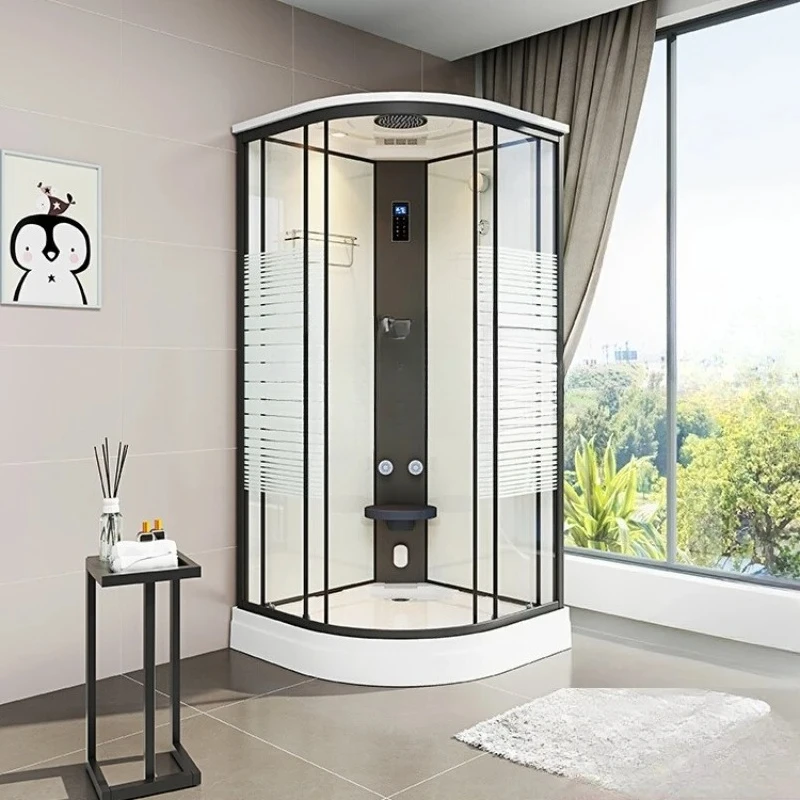 A Integral shower room Integrated household bathroom Rural bathroom Finished bath room Bathroom glass partition