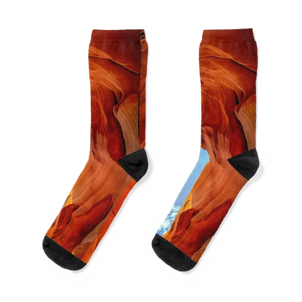 

Slot Canyon Light Socks men cotton high quality custom bright garter compression Woman Socks Men's