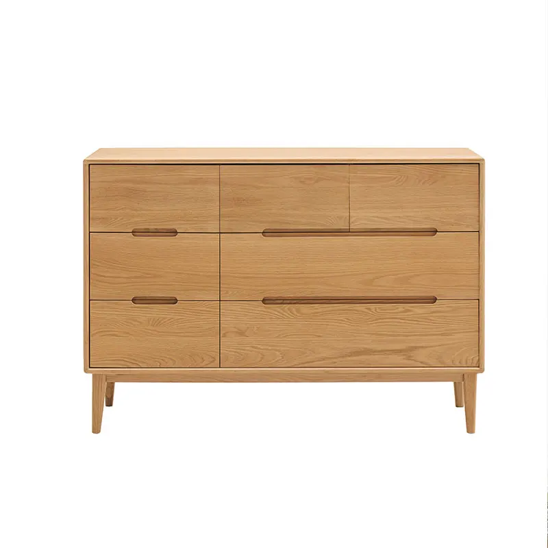 

F8031 Nordic simple and modern, solid wood chest black walnut