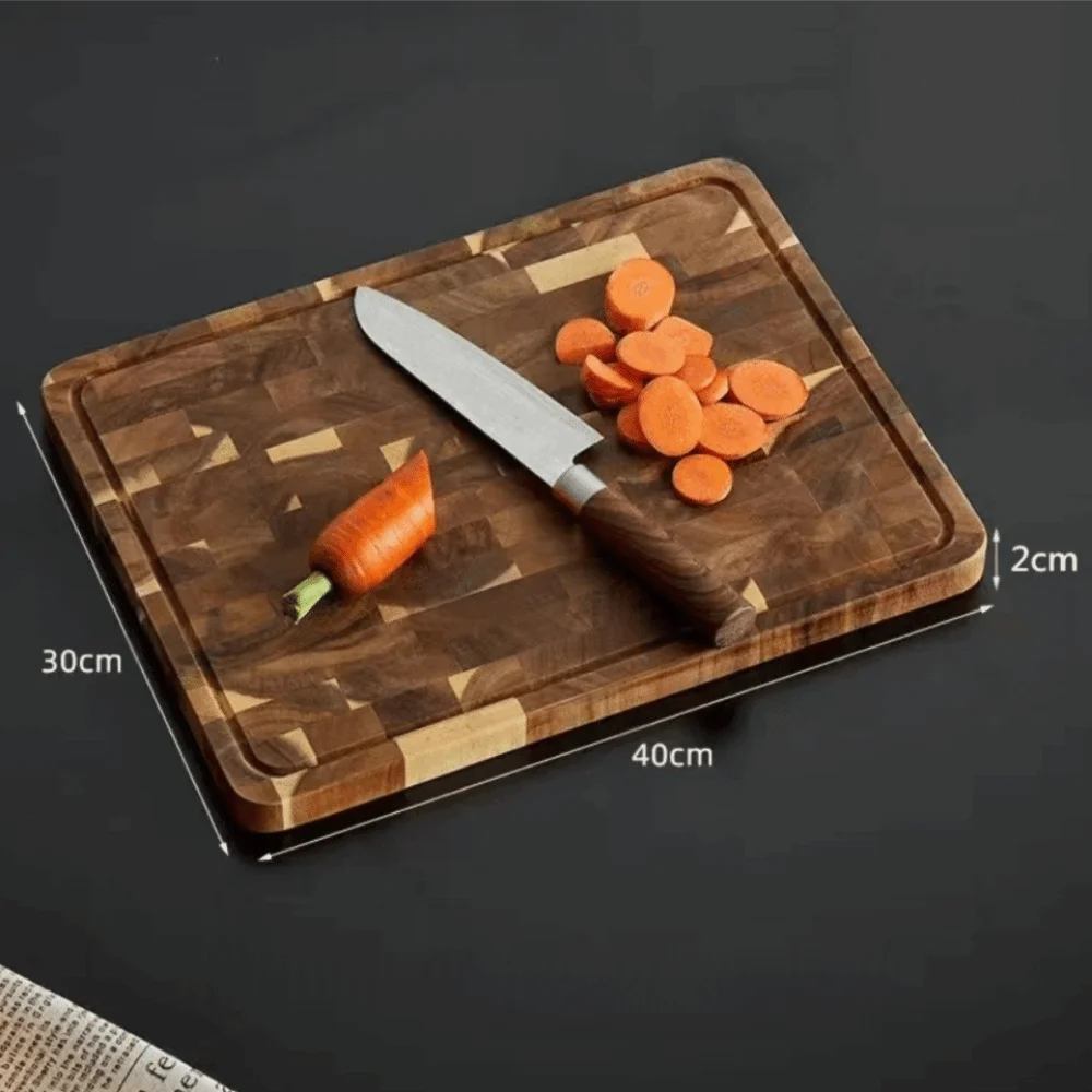 

Solid Wood Cutting Board Double-sided Damp-proof Wooden Chopping Board Kitchen Tools Anti-mold Vegetable Cutting Board Household
