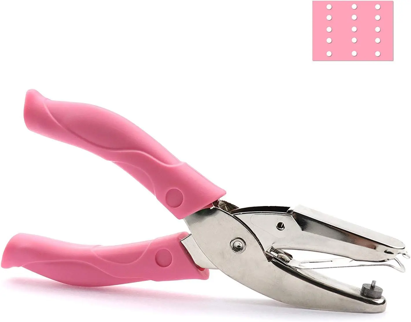 

Миниатюрный ручной дырокол для бумажных этикеток и билетов, круглые отверстия 1/16 дюйма, мягкая рукоятка, портативный