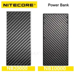 Nitecore NB20000 NB10000 V2.0 NB5000mAh mobilny Power Bank PD szybkie ładowanie z ładowarką do inteligentnego zegarka słuchawki iPhone Xiaomi